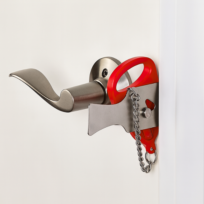 LockOut Kit – Portable Door Lock & Alarm for Airbnb, Hotels & Rentals