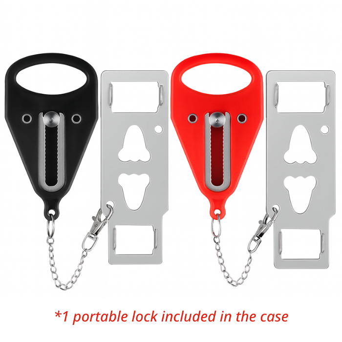 LockOut Kit – Portable Door Lock & Alarm for Airbnb, Hotels & Rentals