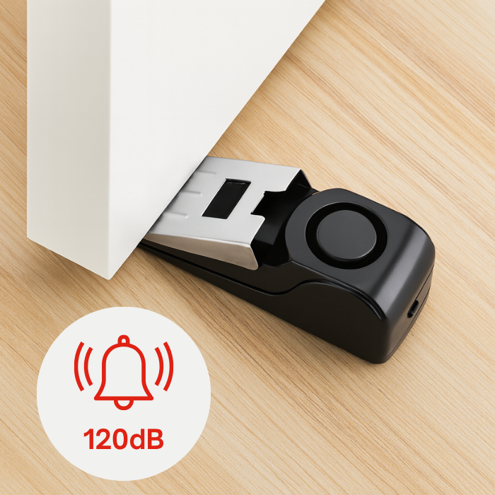 LockOut Kit – Portable Door Lock & Alarm for Airbnb, Hotels & Rentals